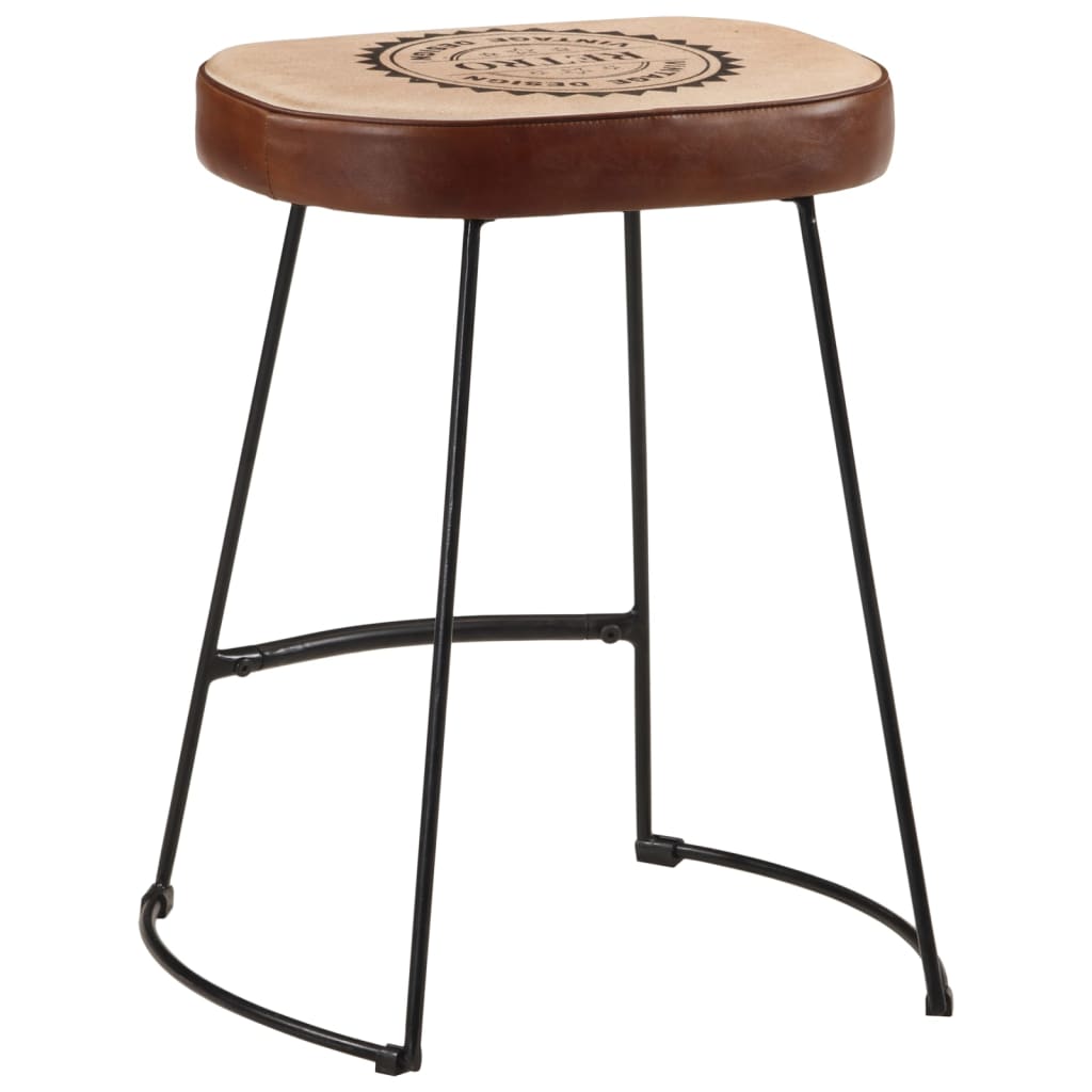 vidaXL Bar Stools 2 pcs Dark Brown 40x29.5x53 cm