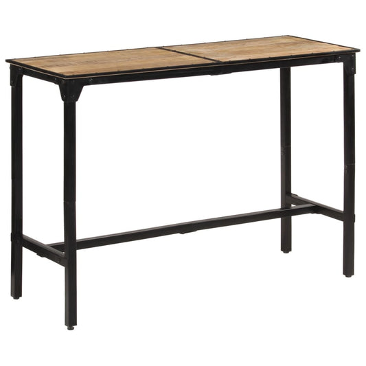 vidaXL Bar Table 150x55x107 cm Solid Rough Wood Mango
