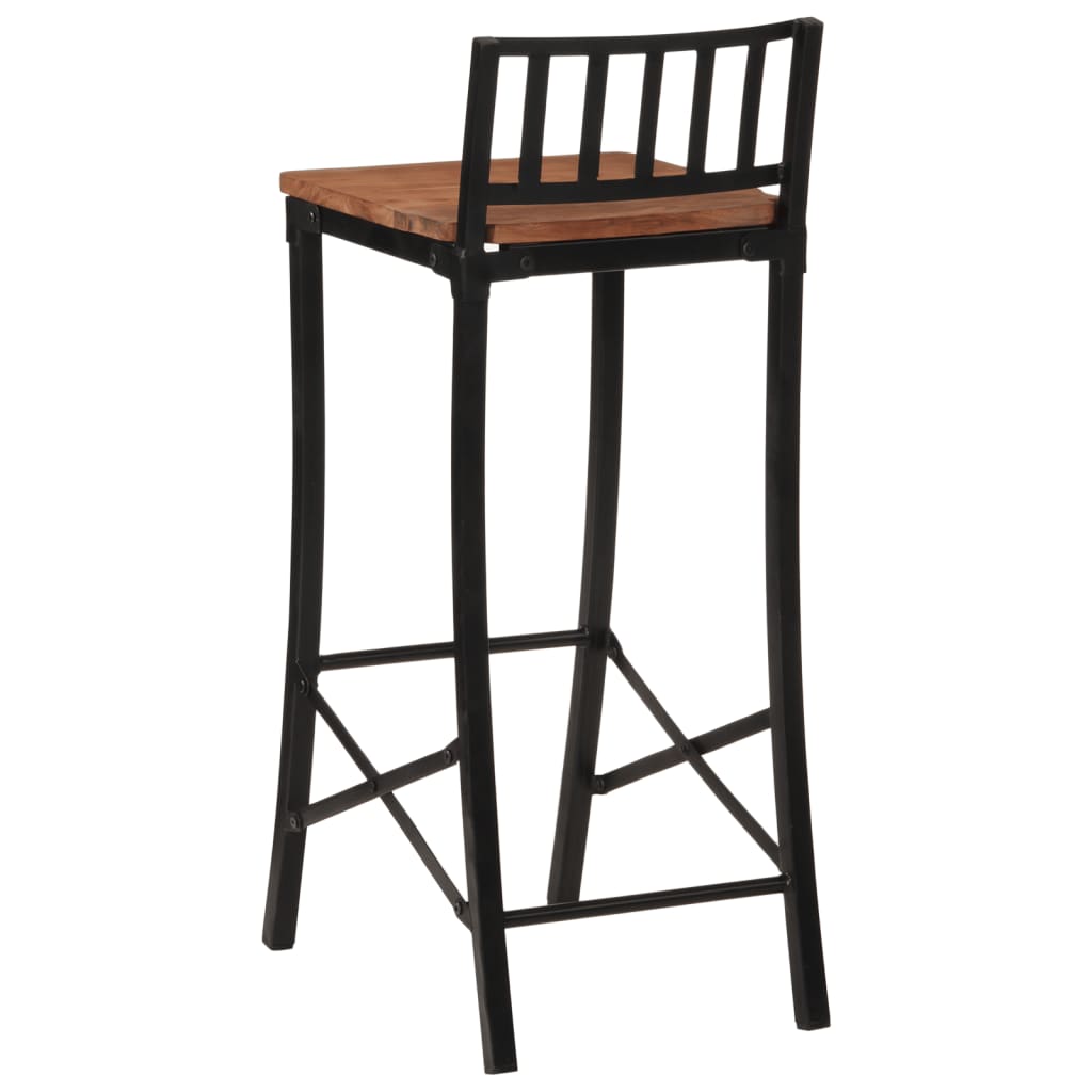 vidaXL Bar Chairs 2 pcs Solid Wood Acacia