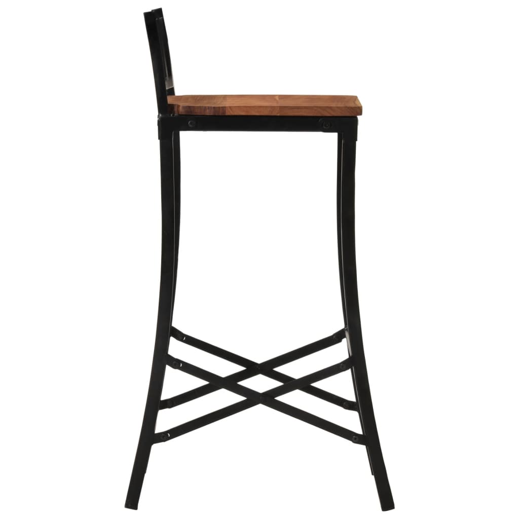 vidaXL Bar Chairs 4 pcs Solid Wood Acacia