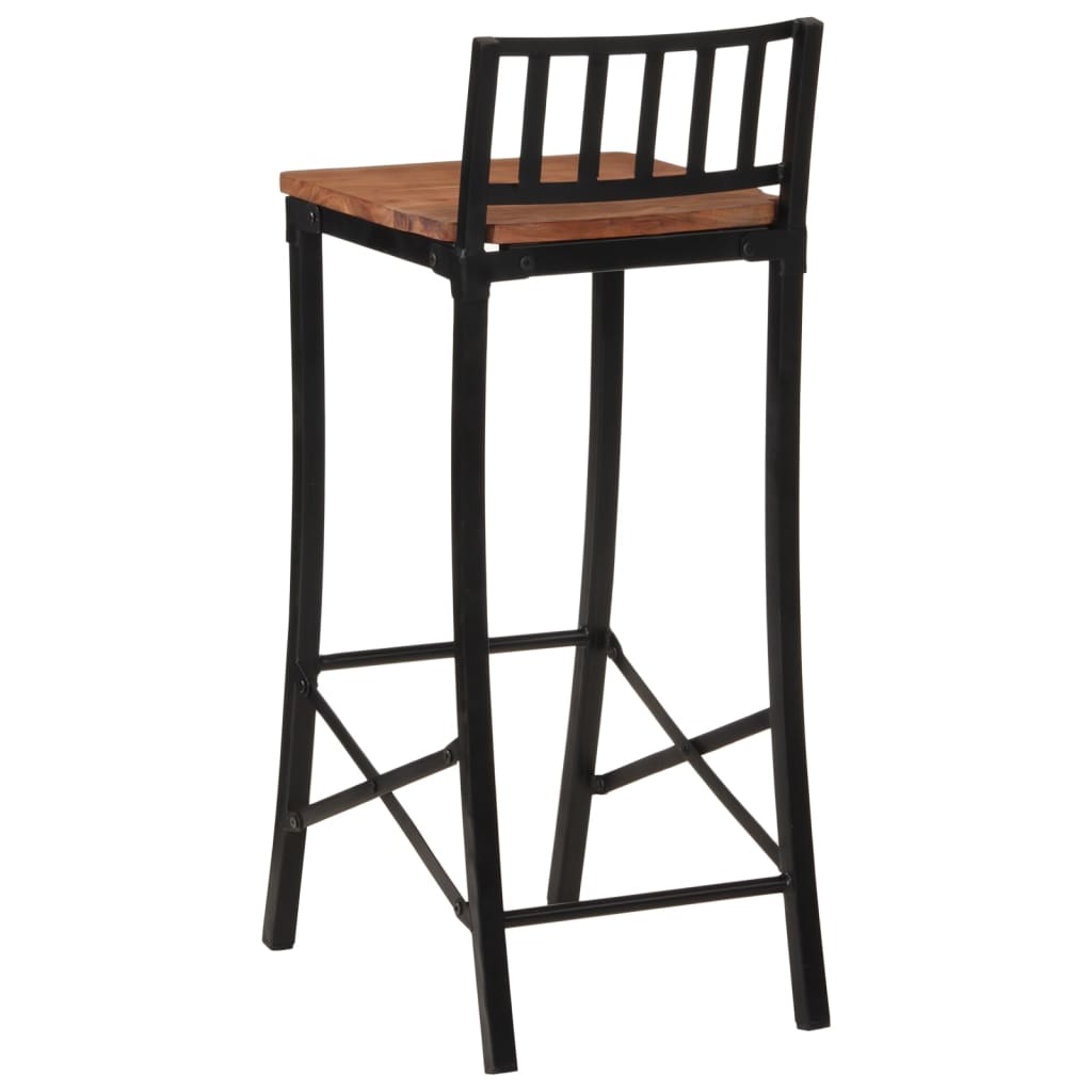 vidaXL Bar Chairs 4 pcs Solid Wood Acacia