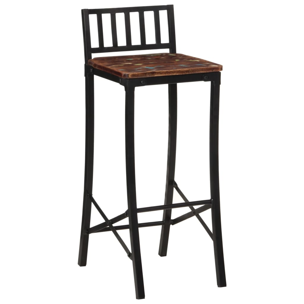 vidaXL Bar Chairs 4 pcs Solid Wood Reclaimed