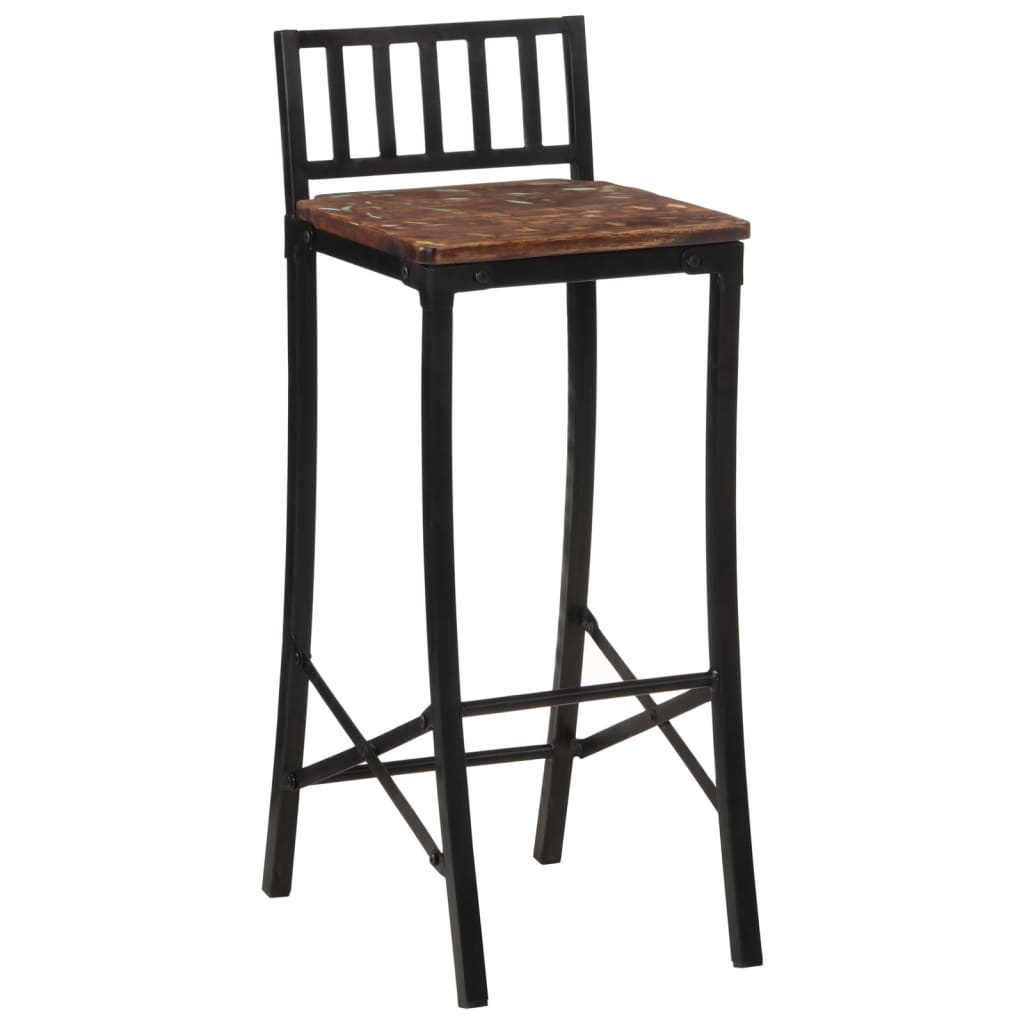 vidaXL Bar Chairs 4 pcs Solid Wood Reclaimed