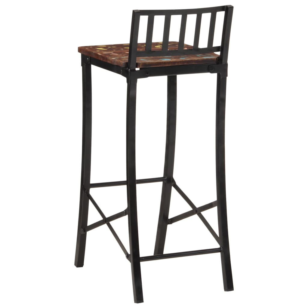 vidaXL Bar Chairs 4 pcs Solid Wood Reclaimed