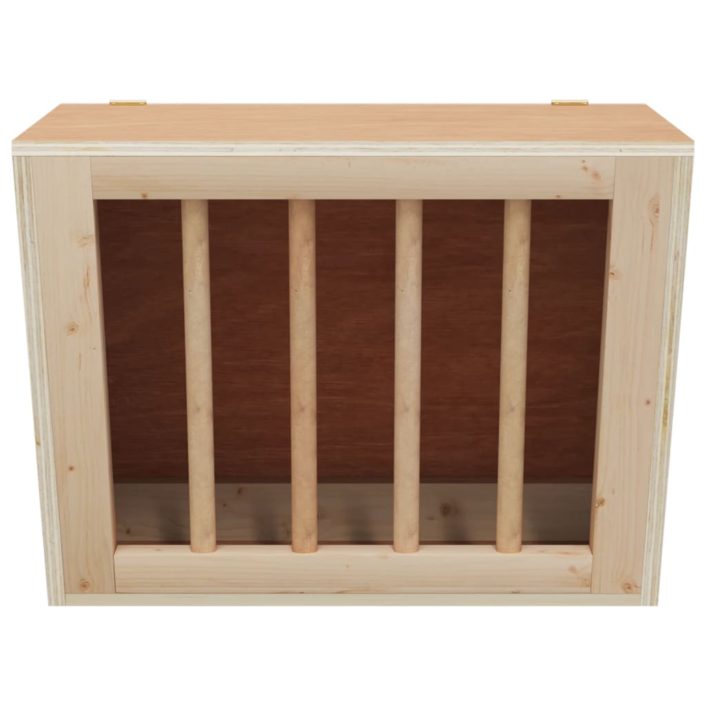 Rabbit Hay Feeder 25x18.5x20.5 cm Solid Wood Fir