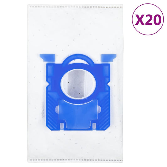 vidaXL Vacuum Cleaner Bags for Philips S bag 20 pcs