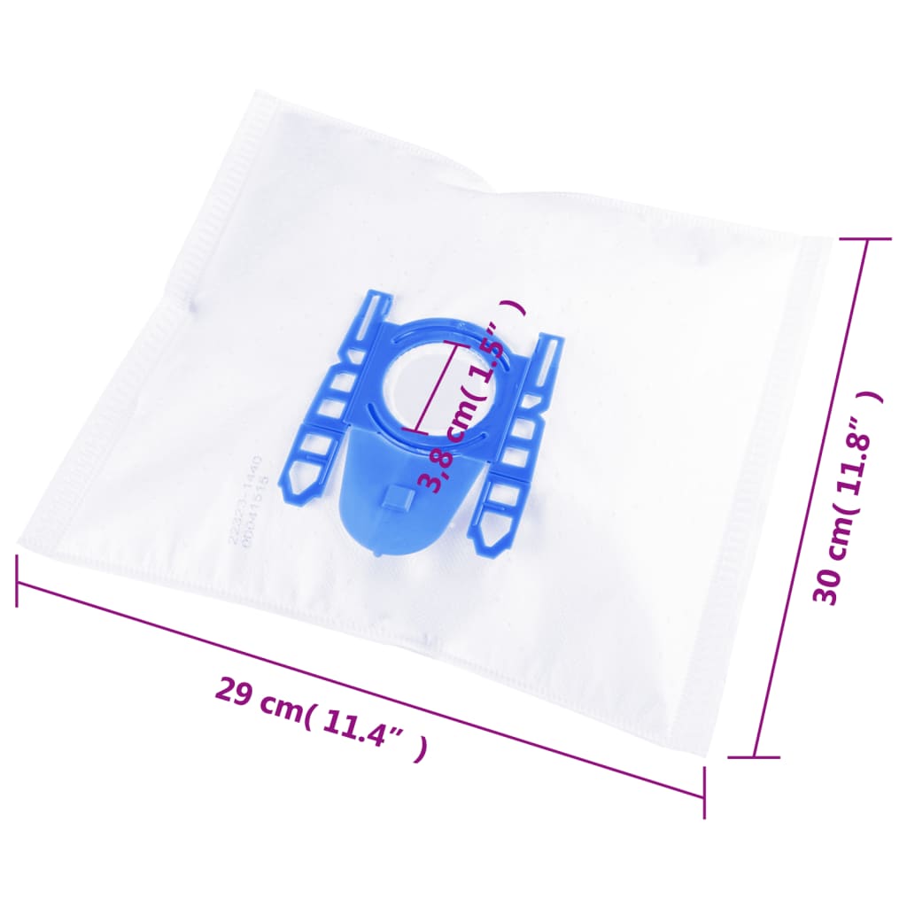 vidaXL Vacuum Cleaner Bags for Bosch/Siemens DEFGH 20 pcs