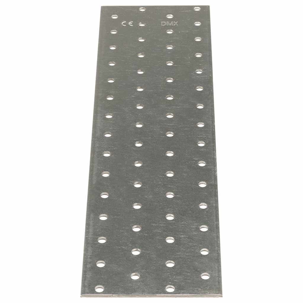 Perforated Plates 20 pcs 2 mm 300x80 mm Galvanised Steel