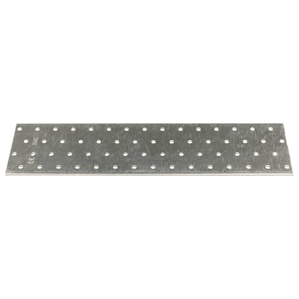 Perforated Plates 20 pcs 2 mm 300x80 mm Galvanised Steel
