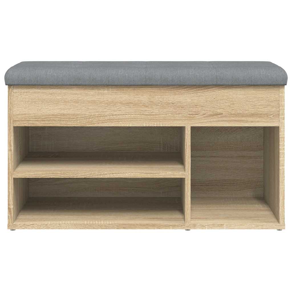 Shoe Bench Sonoma Oak 82x32x45.5 cm Engineered Wood