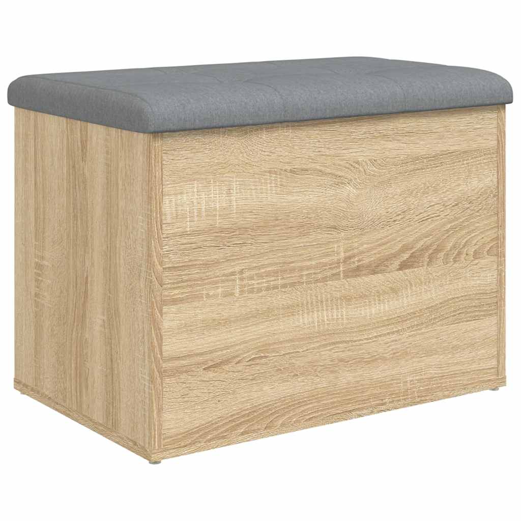 Storage Bench Sonoma Oak 62x42x45 cm Engineered Wood