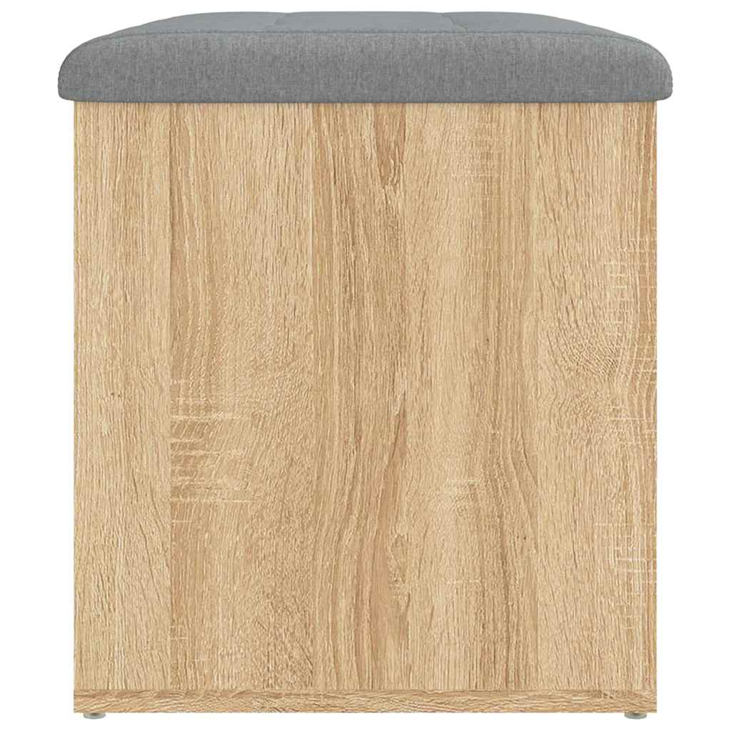 Storage Bench Sonoma Oak 62x42x45 cm Engineered Wood