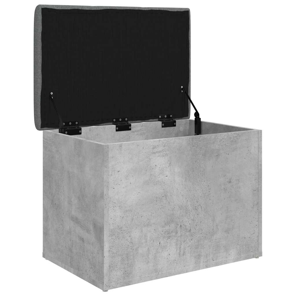 Storage Bench Concrete Grey 62x42x45 cm Engineered Wood
