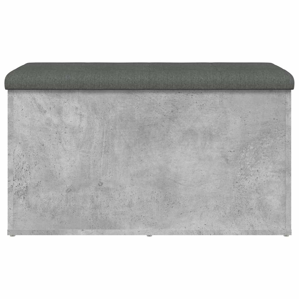 Storage Bench Concrete Grey 82x42x45 cm Engineered Wood