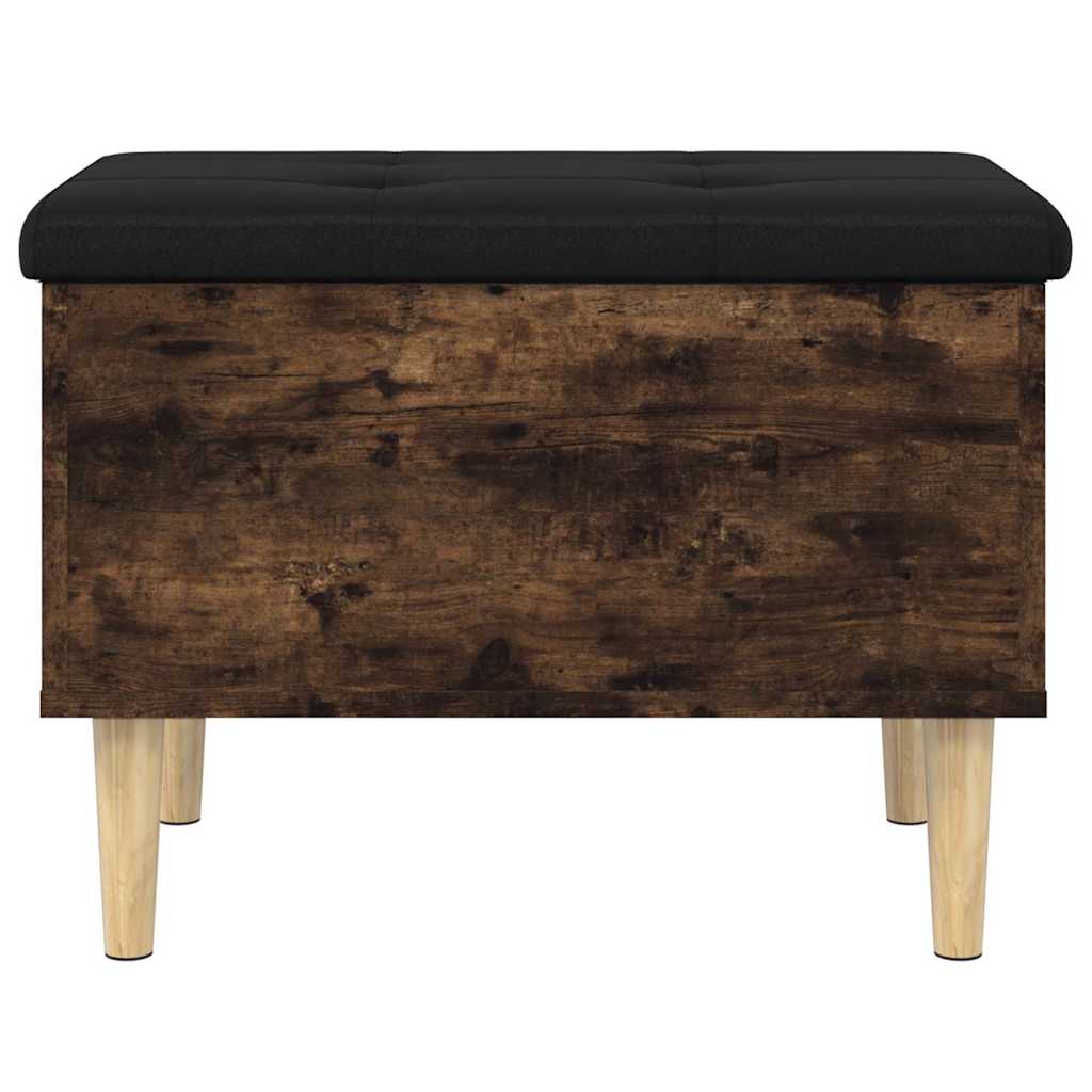 Storage Bench Smoked Oak 62x42x46 cm Engineered Wood