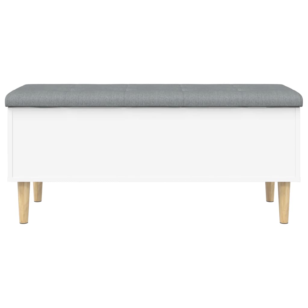 vidaXL Storage Bench White 102x42x46 cm Engineered Wood