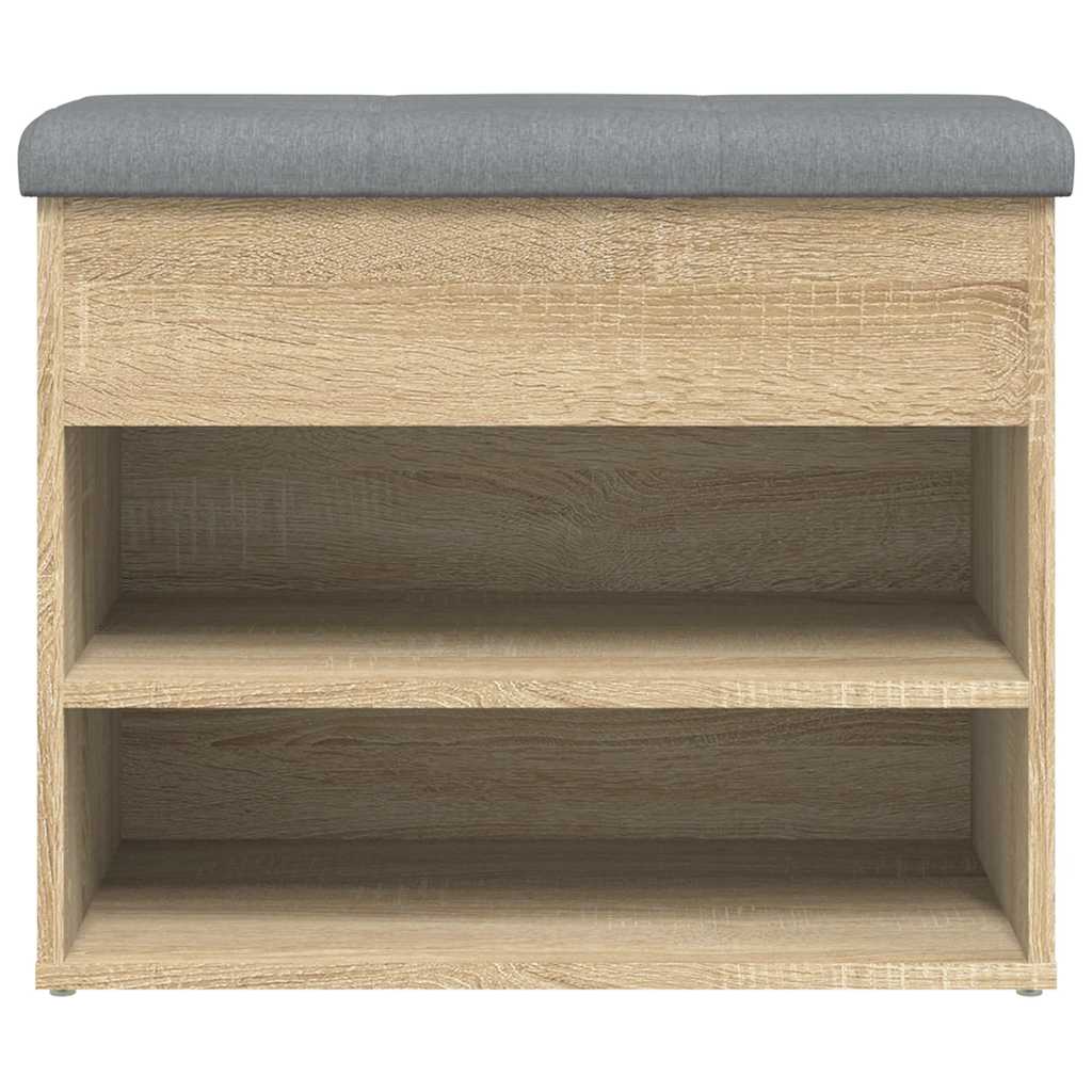 Shoe Bench Sonoma Oak 62x32x50 cm Engineered Wood