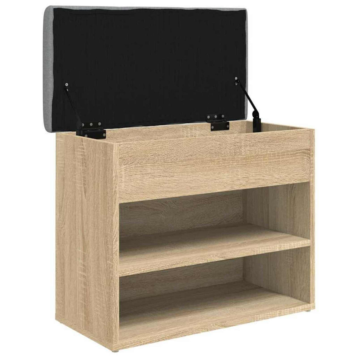 Shoe Bench Sonoma Oak 62x32x50 cm Engineered Wood