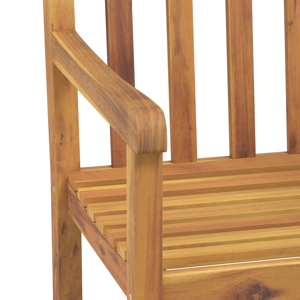 Garden Chair | Set of 6 | Natural wood color | Solid acacia wood | Medium