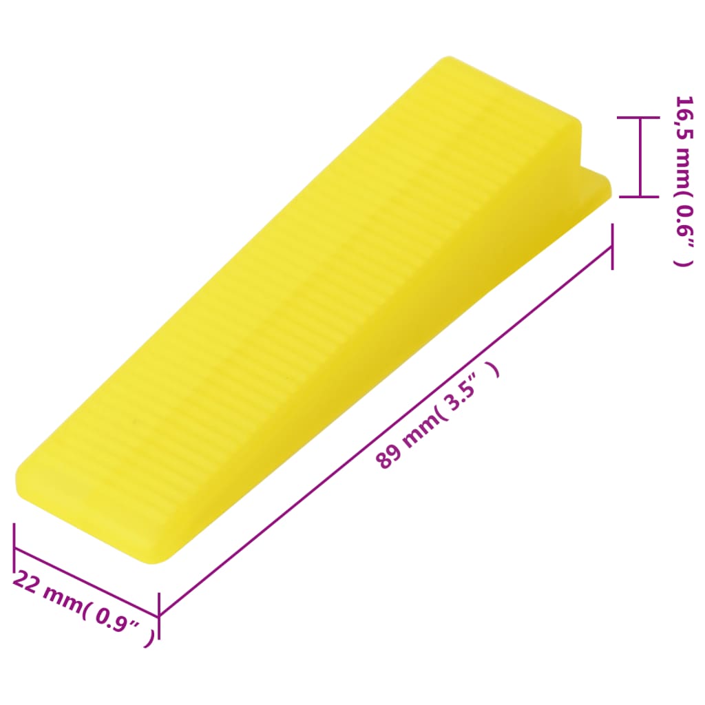 Tile Levelling System 250 Wedges 500 Clips 3 mm