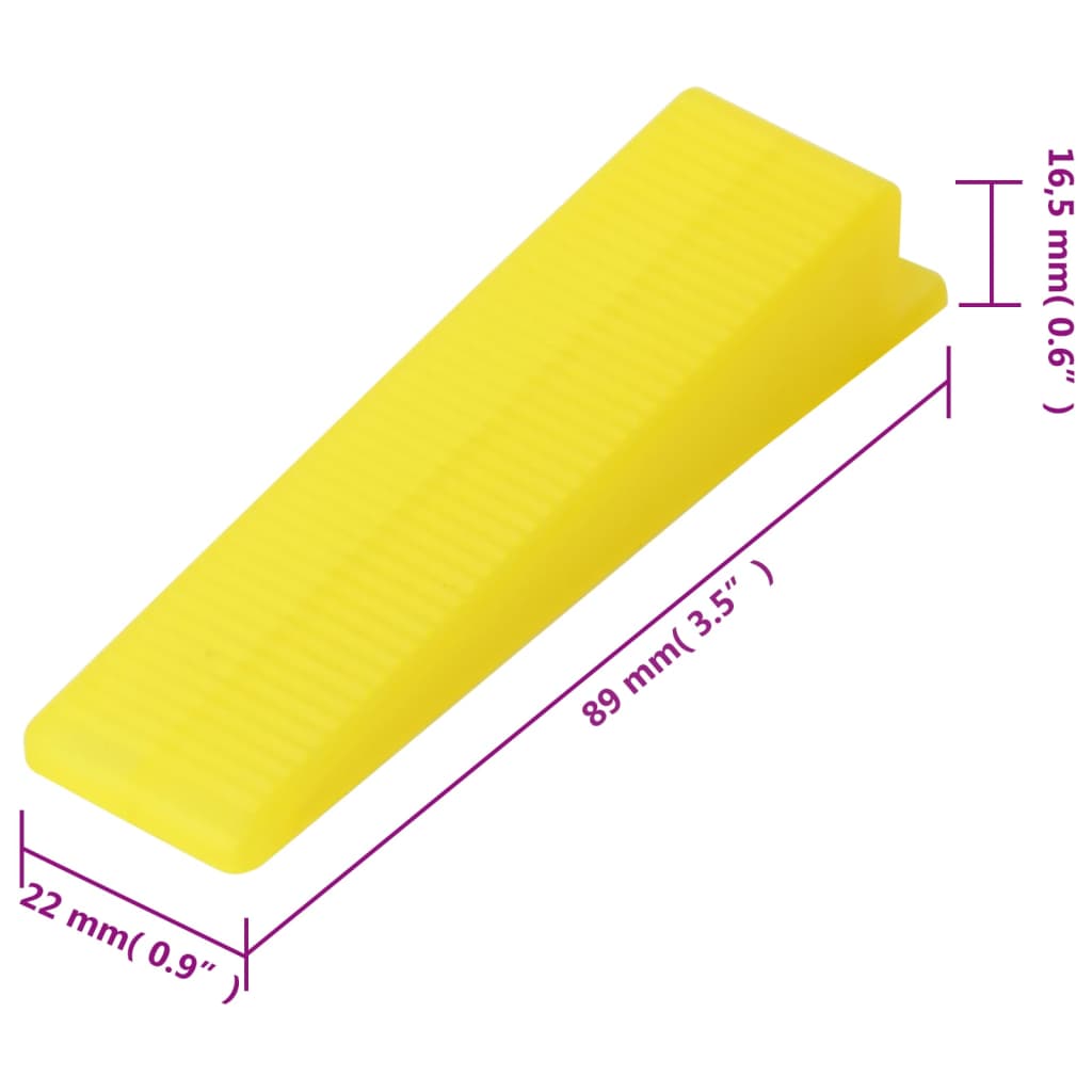 Tile Levelling System 500 Wedges 2500 Clips 1.5 mm