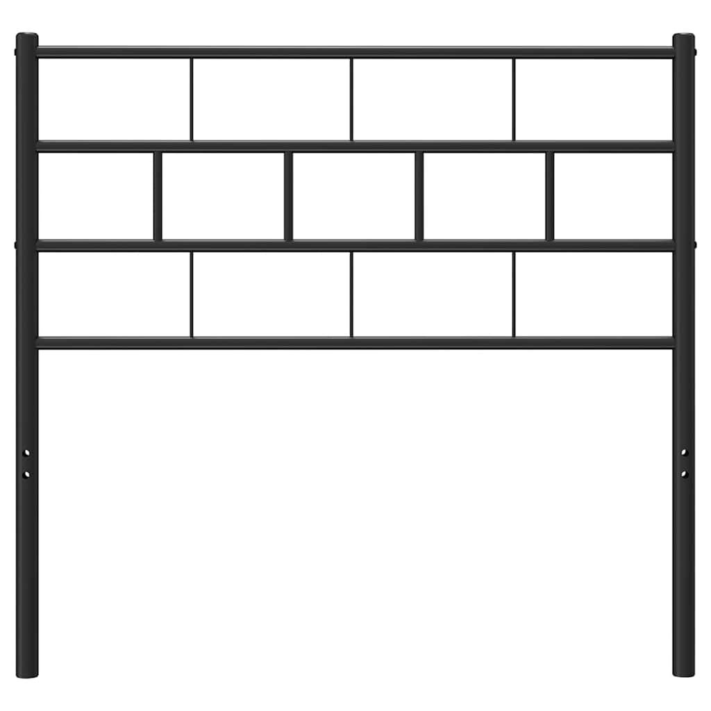 Metal Replace Headboard Black 80 cm
