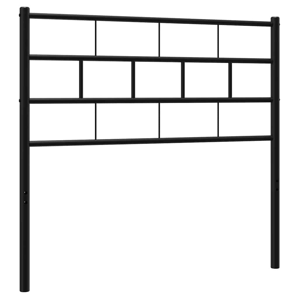 Metal Replace Headboard Black 100 cm