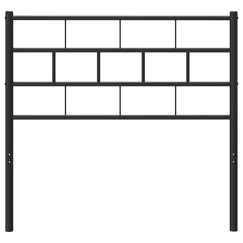Metal Replace Headboard Black 100 cm