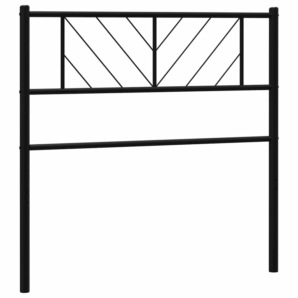 Metal Replace Headboard Black 75 cm
