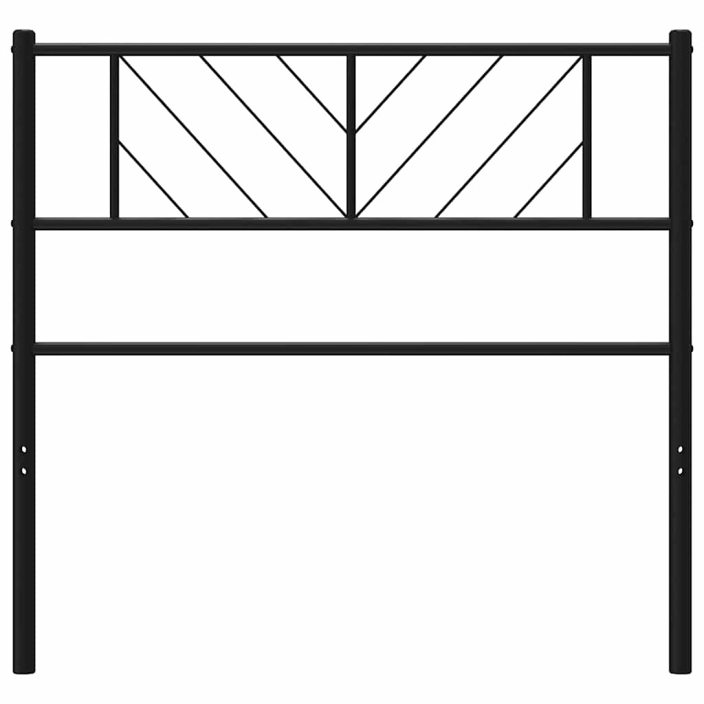 Metal Replace Headboard Black 75 cm