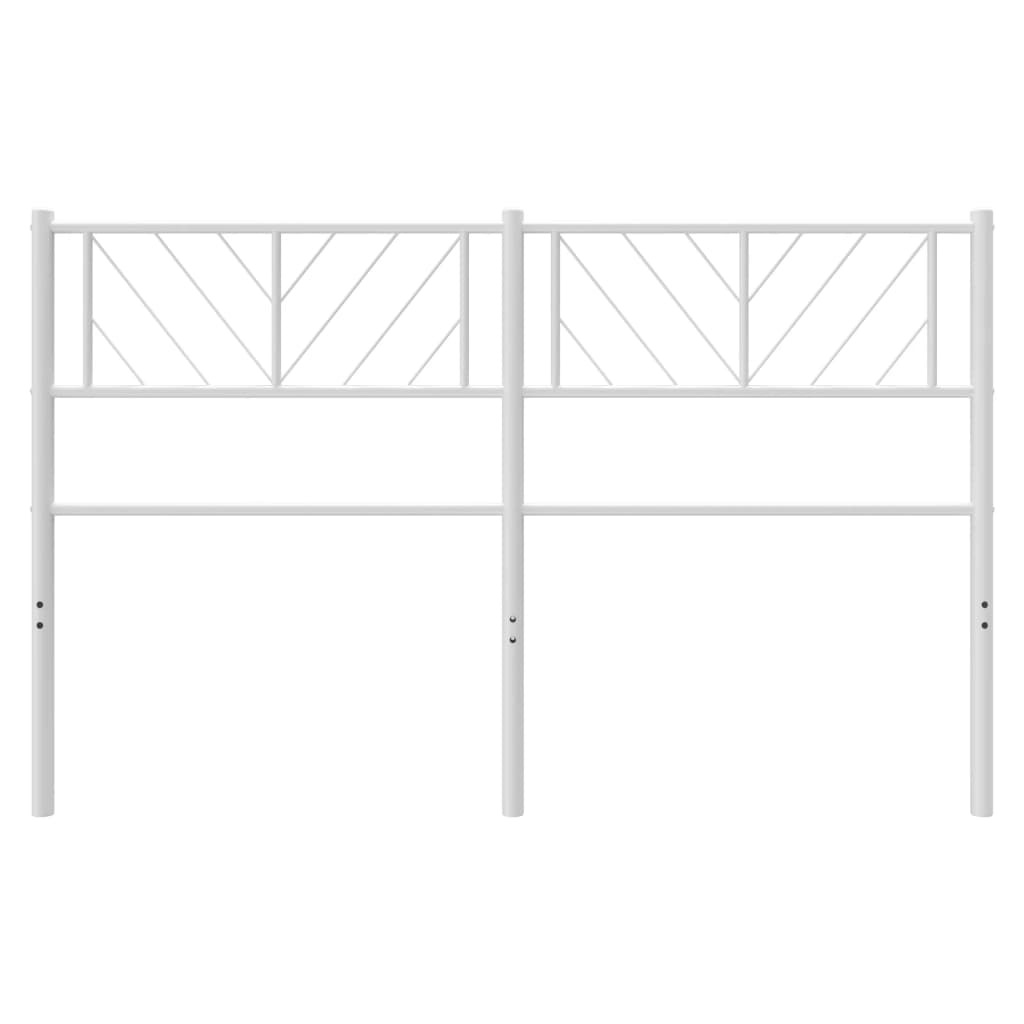 vidaXL Metal Headboard White 135 cm