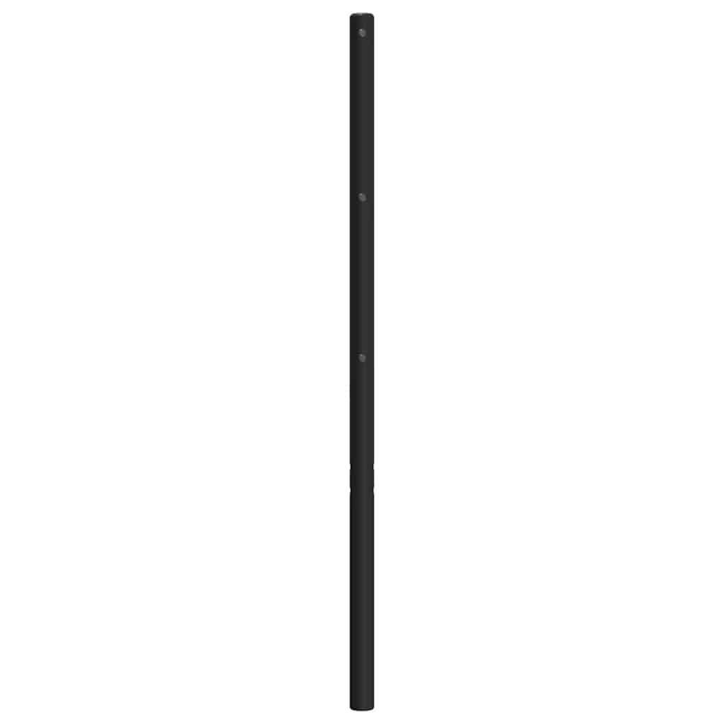 Metal Replace Headboard Black 200 cm