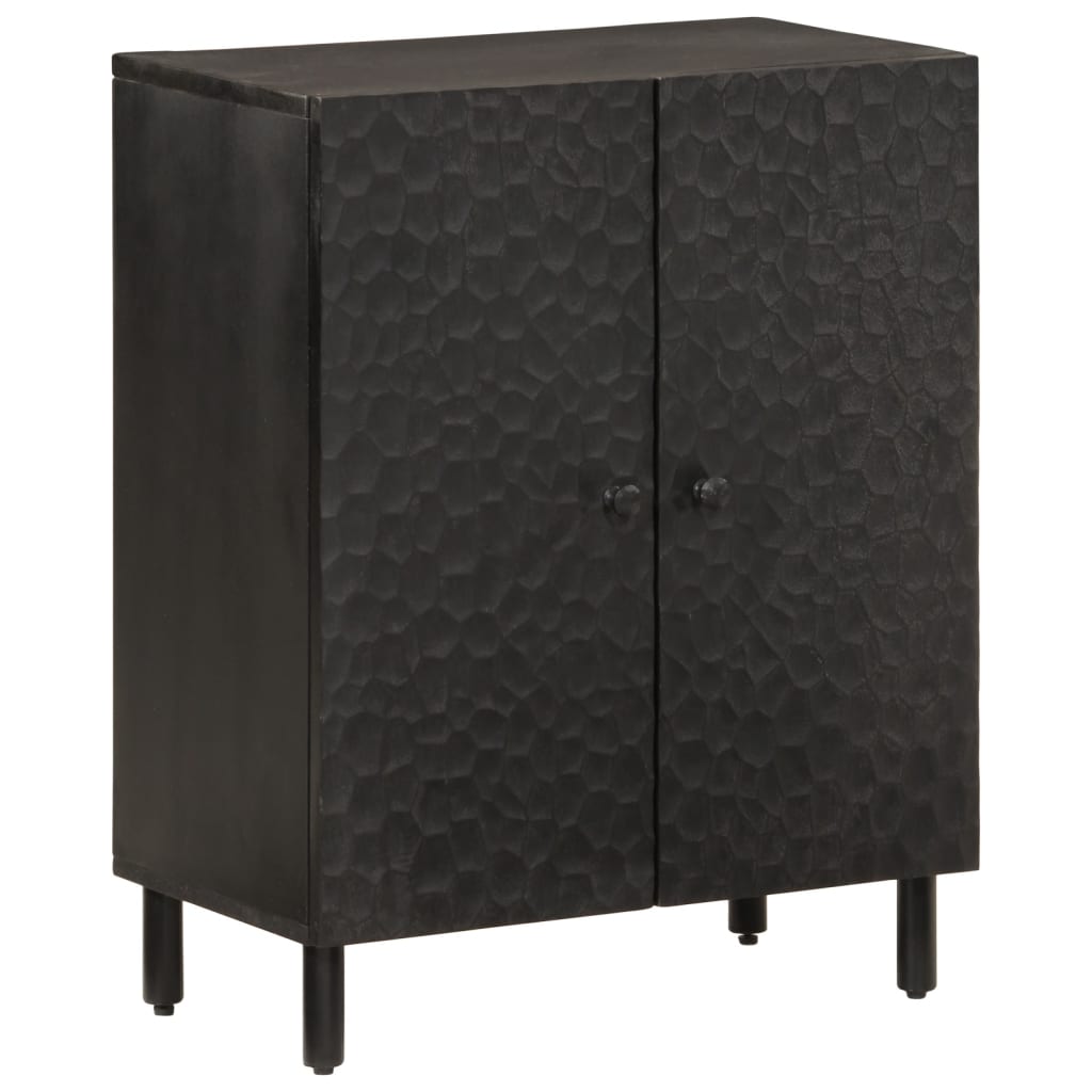 vidaXL Side Cabinets 3 pcs Black 60x33x75 cm Solid Wood Mango