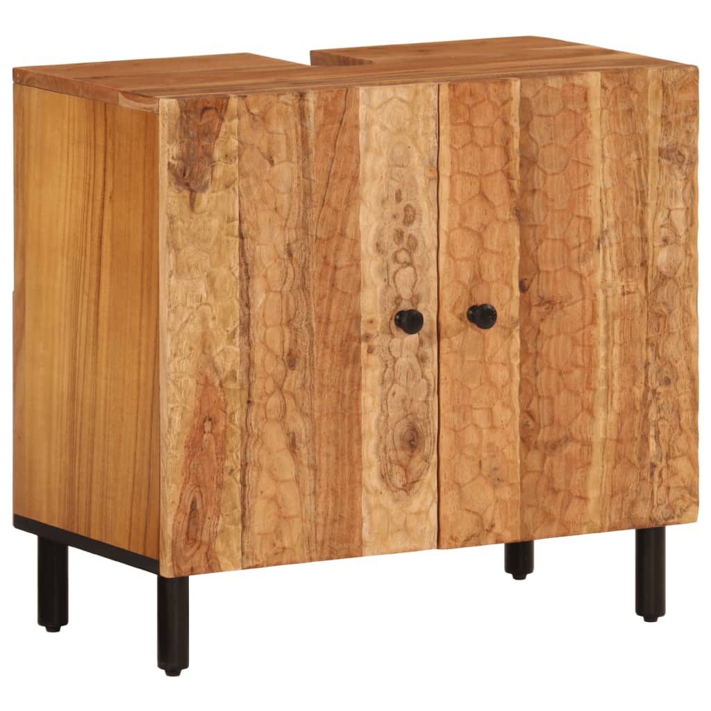 vidaXL 5 Piece Bathroom Cabinet Set Solid Wood Acacia