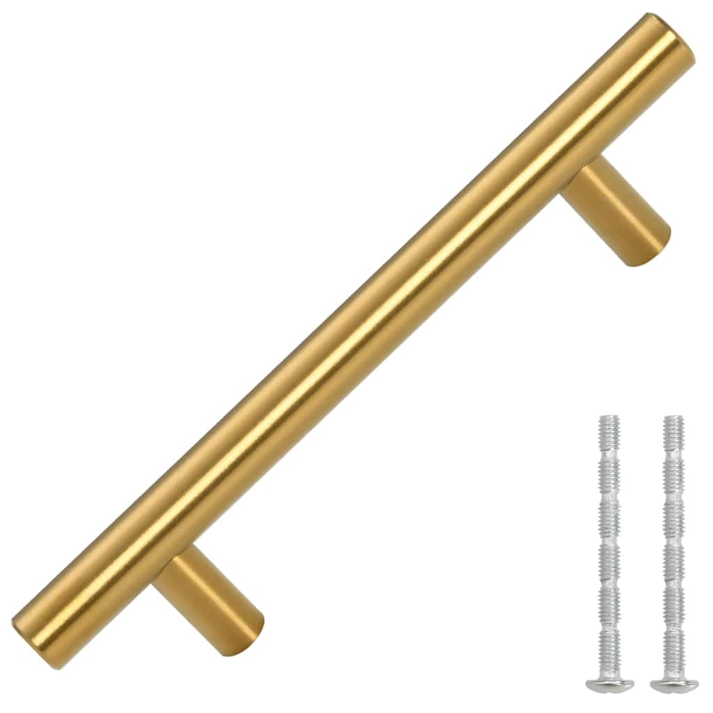 Cabinet Handles 10 pcs Gold Hole Centre 96 mm Length 150 mm