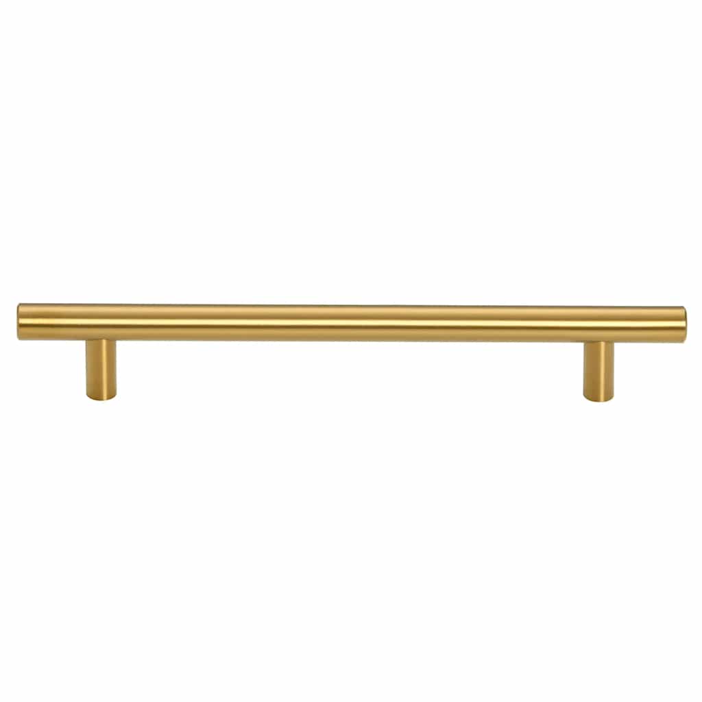 Cabinet Handles 10 pcs Gold Hole Centre 160 mm Overall Length 224 mm Stainless Steel