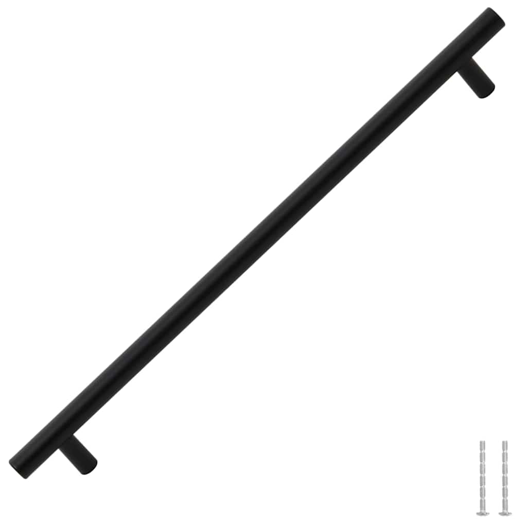 Cabinet Handles 5 pcs Black 320 mm Stainless Steel