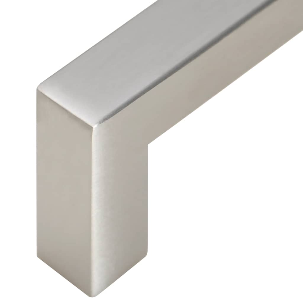 Cabinet Handles 10 pcs Silver 128 mm Stainless Steel