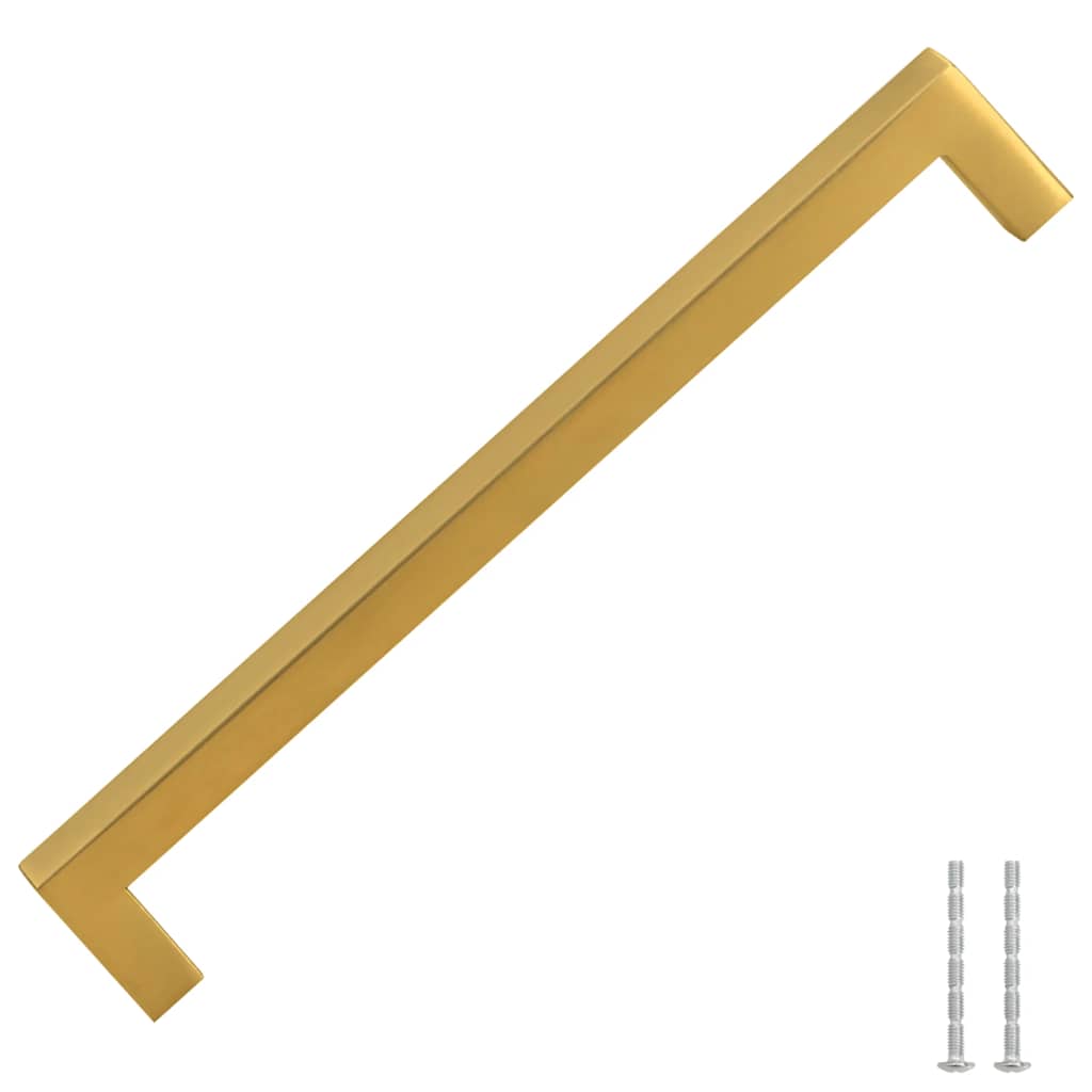 Cabinet Handles 5 pcs Gold 192 mm Stainless Steel