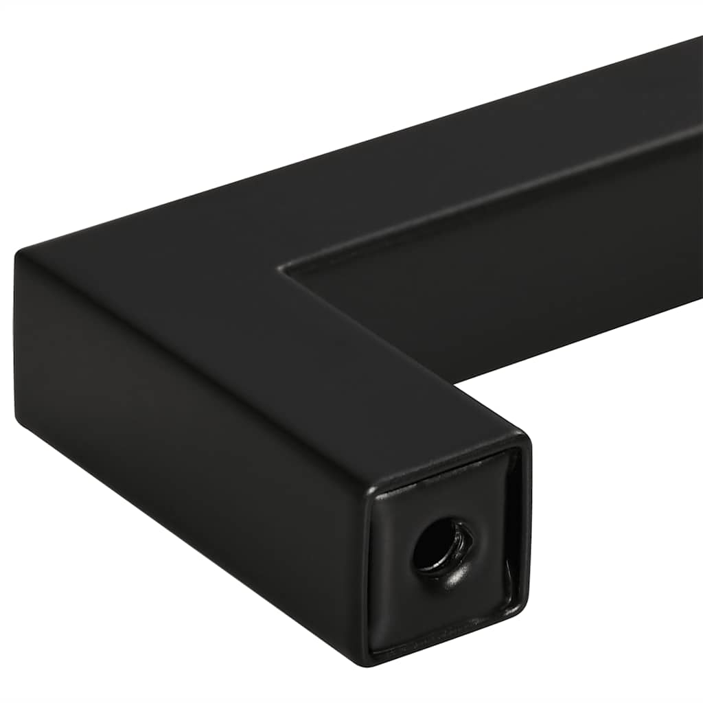 Cabinet Handles 10 pcs Black 64 mm Stainless Steel