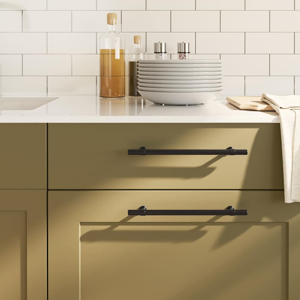 Cabinet Handle | Set of 5 | Black | Stainless Steel | 192 mm | Tough