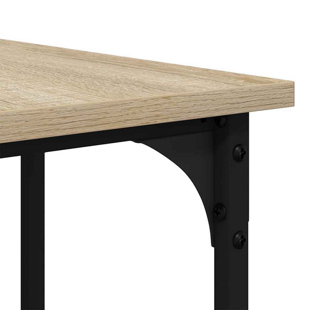 Desk Sonoma Oak 139x139x75 cm Engineered Wood