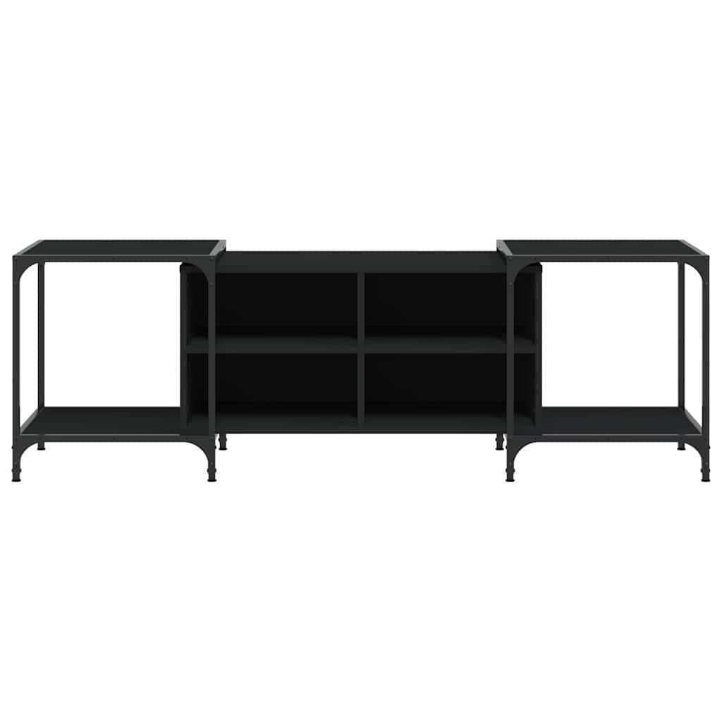 TV Cabinet Black 153x37x50 cm Engineered Wood