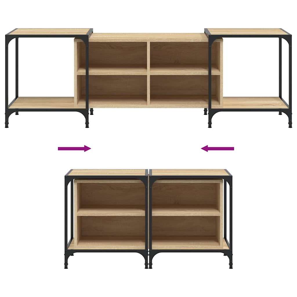TV Cabinet Sonoma Oak 153x37x50 cm Engineered Wood