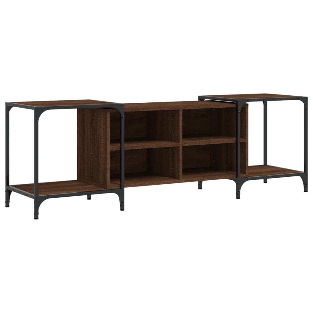 vidaXL TV Cabinet Brown Oak 153x37x50 cm Engineered Wood