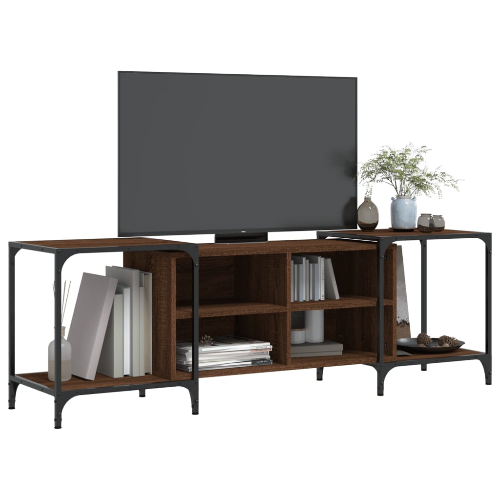 vidaXL TV Cabinet Brown Oak 153x37x50 cm Engineered Wood