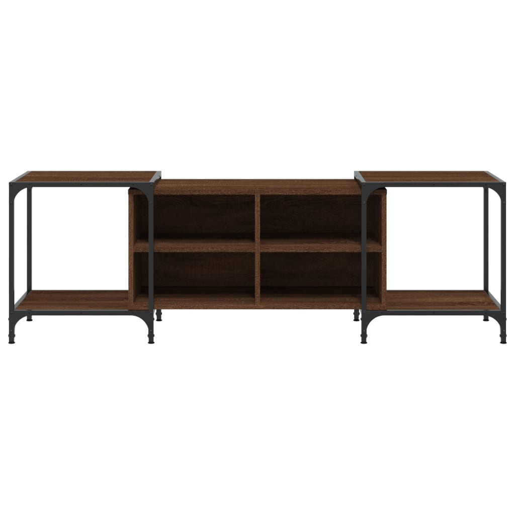 vidaXL TV Cabinet Brown Oak 153x37x50 cm Engineered Wood