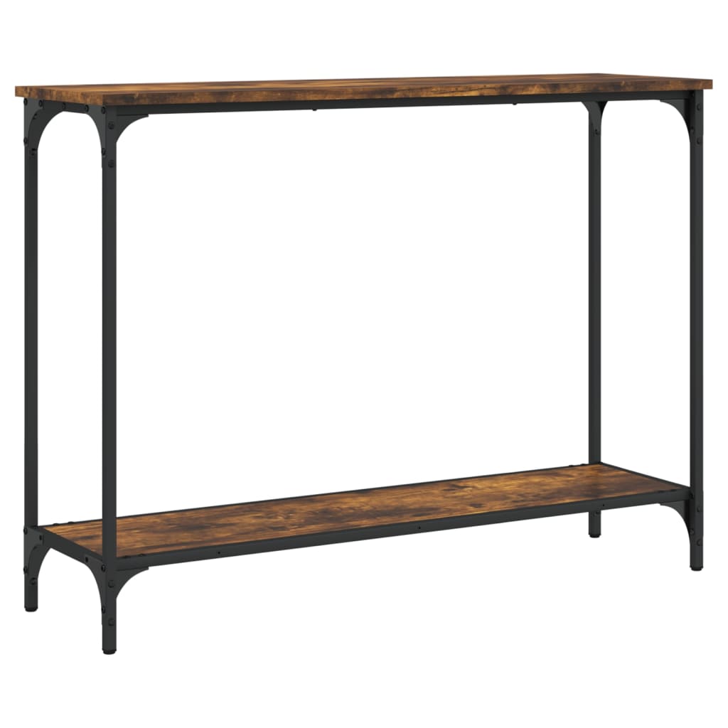 Console Table Smoked Oak 101x30,5x75 cm Engineered Wood