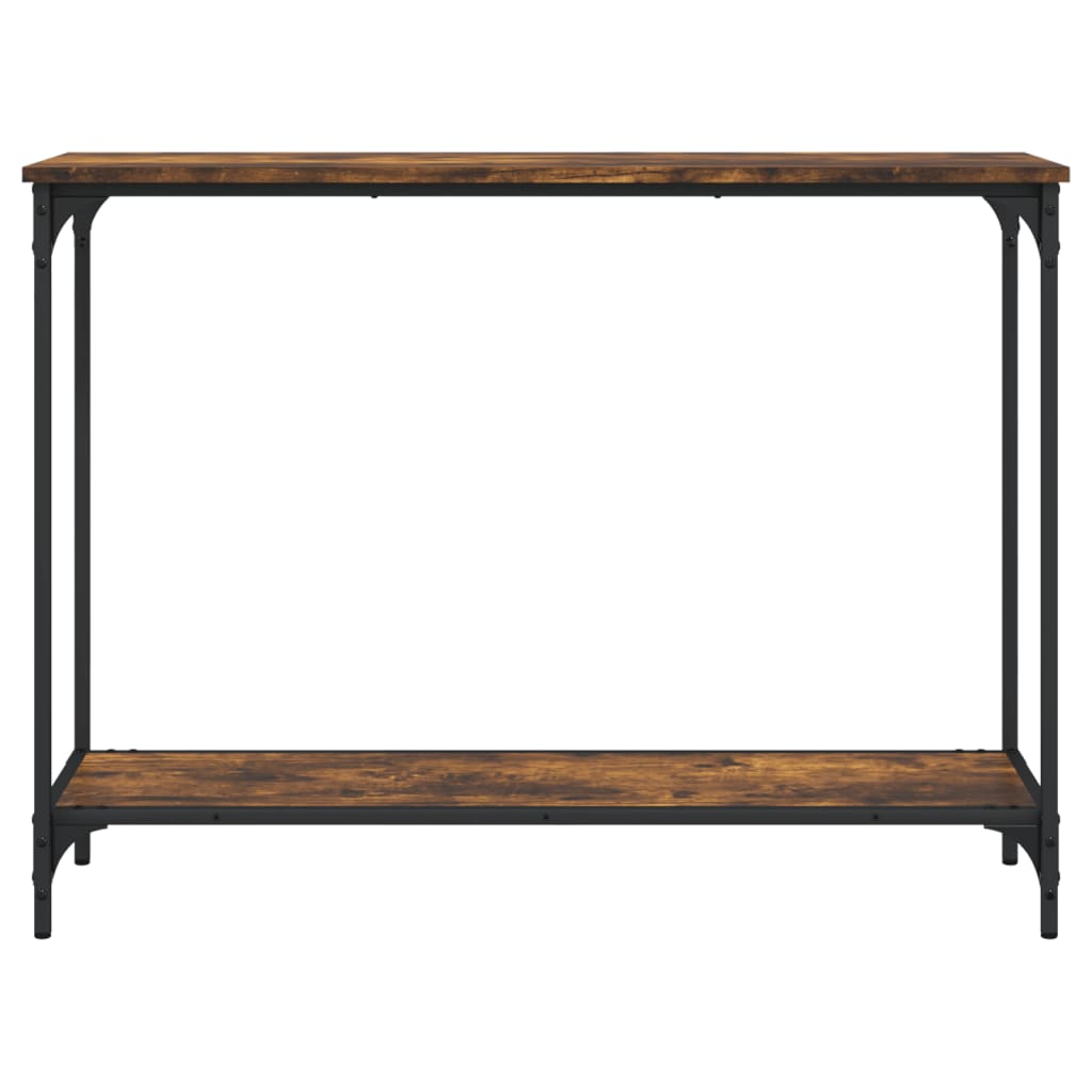 Console Table Smoked Oak 101x30,5x75 cm Engineered Wood