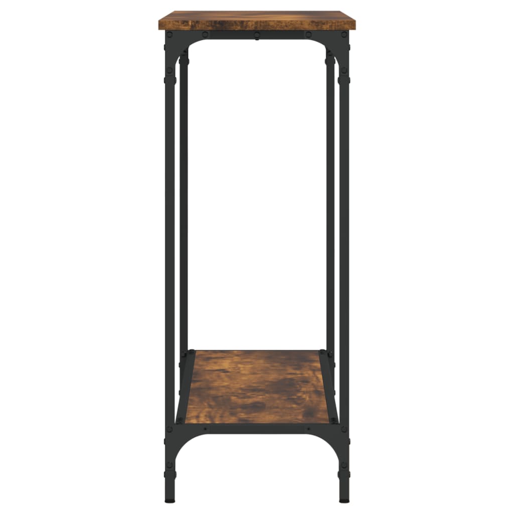 Console Table Smoked Oak 101x30,5x75 cm Engineered Wood